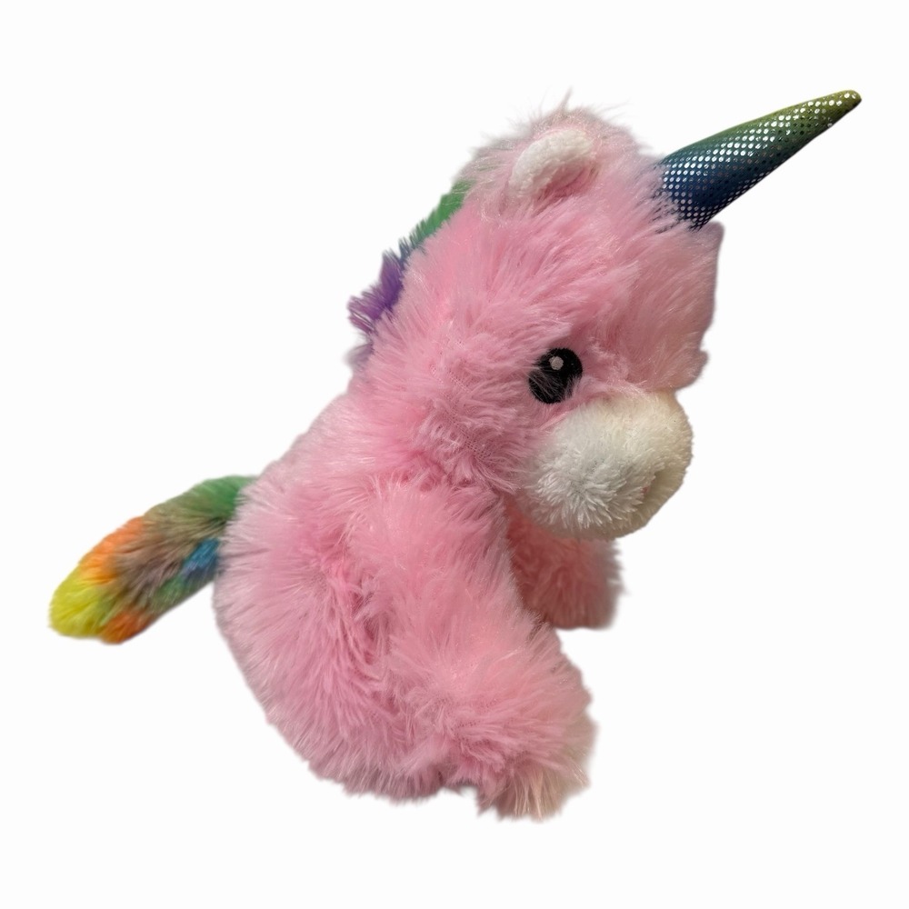 UNICORN Pink 8" Rainbow Main Tail Horn GREENBRIER Plush Stuffed